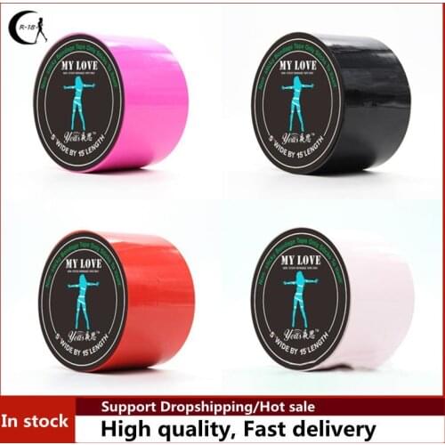 BDSM Fetish Rope Bondage Tape Slave Sex Toys Provocative Alternative Tied Self-adhesive Tape Blindfolds Role Play Harness Body