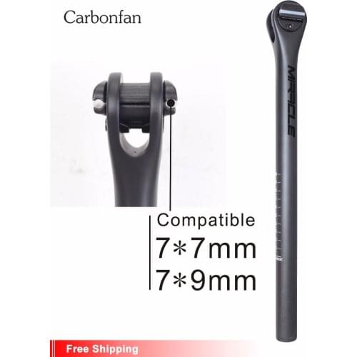 Carbonfan Free Shipping 2018 Design Zero offset 27.2mm*400mm Road Bike Carbon Seat post Mtb Bicycle Seatpost Fixed Gear