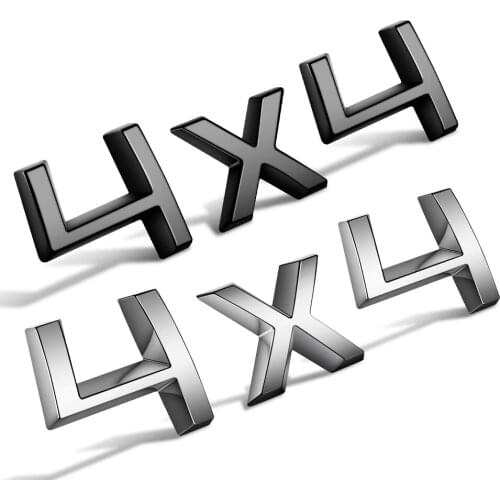 Black/Silver 4X4 Trunk Sticker For SKODA SUPERB OCTAVIA KODIAQ KAMIQ YETI FABIA RAPID SCALA Skoda Rear Tail Sticker ABS