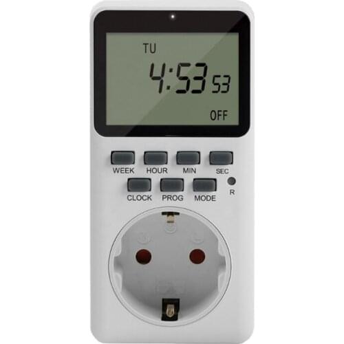 Digital Programmable Timer Socket Heavy Duty Smart Indoor Timer for Electric Outlets EU US UK Plug Wall Timer Switch Socket