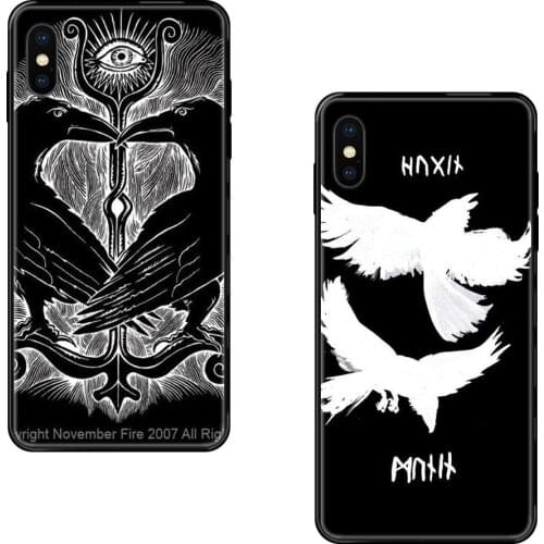 For Galaxy A5 A6 A7 A8 A10 A10S A20 A20S A20E A21S A30S A40 A50 A70 A71 A70E 2017 2018 Bling Viking Odin Norse Huginn And