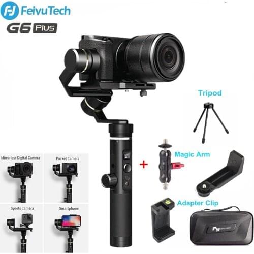Feiyutech Feiyu G6 Plus 3-Axis Stabilizer handheld Gimbal for Iphone Sony A6300 Mirrorless Pocket GoPro Dslr Camera Smartphone