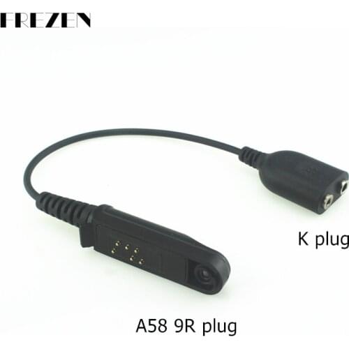Adapter Cable Baofeng BF-A58 BF9700 UV9R Plus UV-XR walkie talkie convers to 2pin for Baofeng UV-5R 82 two way radio Headset Mic