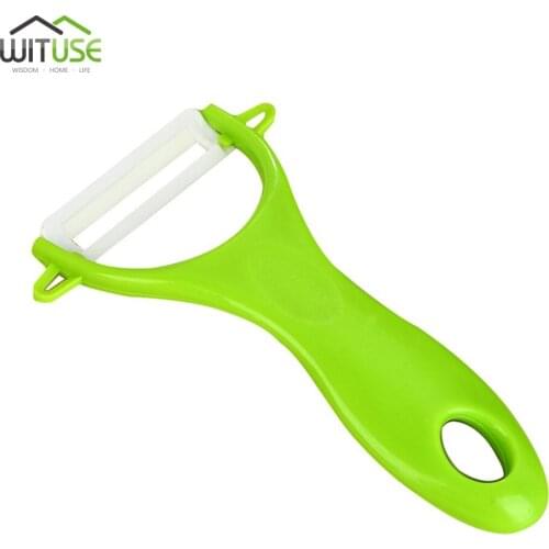 Color random creative ceramic peeler fruit potato zester kitchen cooking tool Multi-function Planer Creative peeling knife