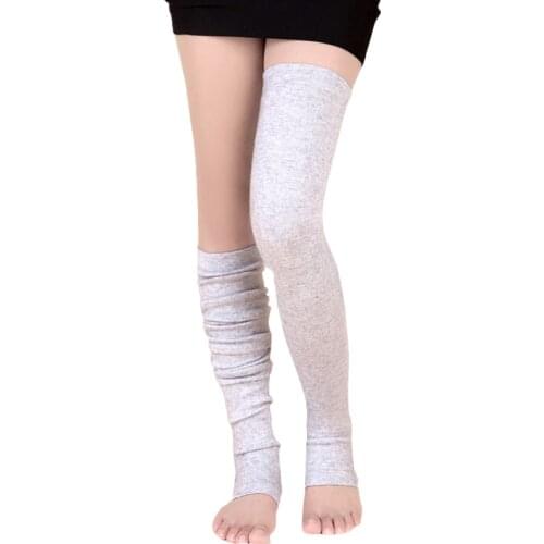 Specials goat cashmere thicken knitted womens stockings seamless thigh-high solid 10colors 58-60cm