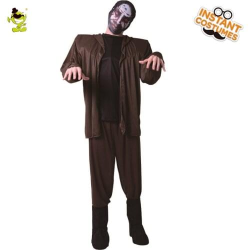 Halloween Adult Men Zombie Devil Costume Carnival Cosplay Outfits Purim Party Brown Ghost Zombie Clothing Role Play Costumes