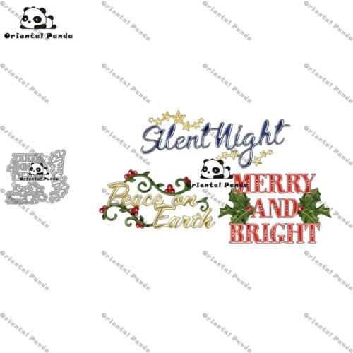 New Dies 2020 Christmas greetings Metal Cutting Dies diy Dies photo album cutting dies Scrapbooking Stencil Die Cut Card Making