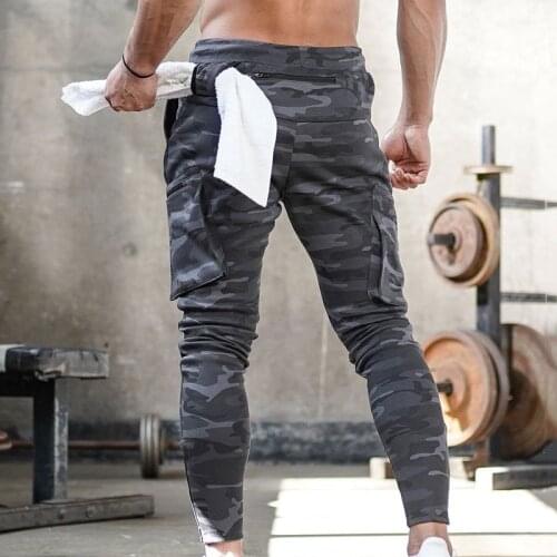 Men Sweatpant Multi-pocket Pants Ankle Zipper Pants for Men Casual Joggers Autumn Mens Athletics Pants