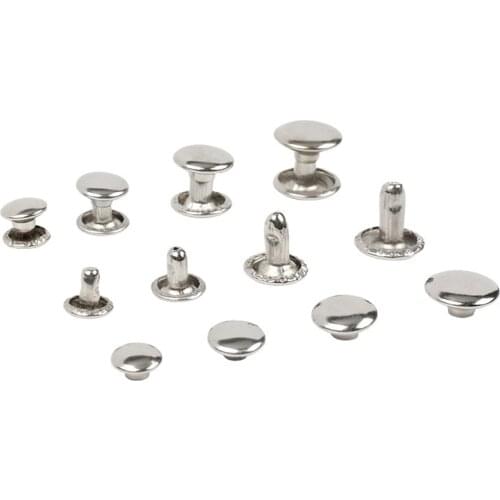 Single-sided silver rivets flat double-sided rivets diy handmade wallets jeans hat-nails leather purses leather bag accessories