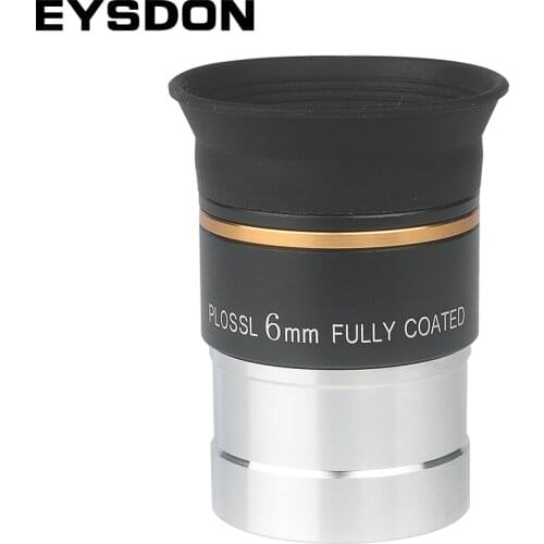 EYSDON Telescope Eyepiece PLOSSL 6mm Fully Coated 1.25 Inch Lens Ocular for Astronomical Telescope