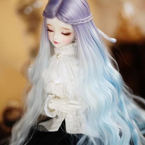 1/3 1/4 1/6 Bjd Wig High Temperature Long Wavy Gradient Colors Hair SD DD MDD For BJD Doll Wig