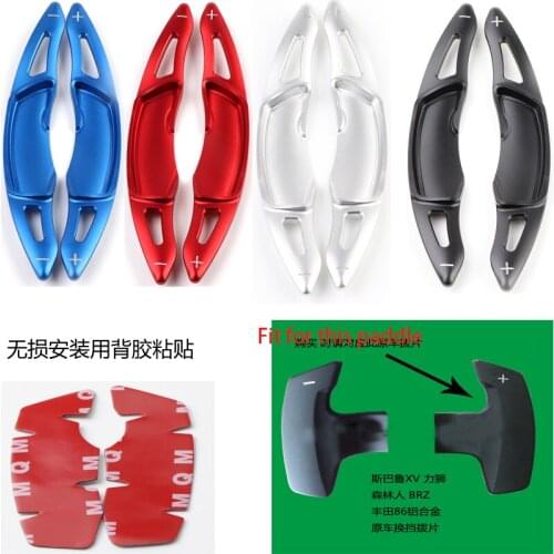 For Subaru Forester XV BRZ Legacy Toyota 86 2pcs Steering Wheel Aluminum Shift Paddle Shifter Extension Car-styling