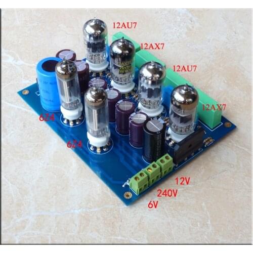 NEW 12AU7/12AX7+6Z4 Tube preamplifier Reference Marantz 7 Circuit finished board/kit