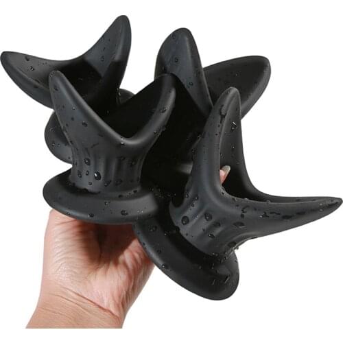 V Shape Silicone Hollow Anal Dilator Anus Cleaning Speculum Enema Butt Plug G-spot Prostata Massager Sex Toys For Woman Men