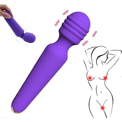 LUUK AV Wand Vibrators 10 Speeds Powerful G Spot Massager Big Magic Wand Massage Stick Sex Toys Female Masturbator For Women