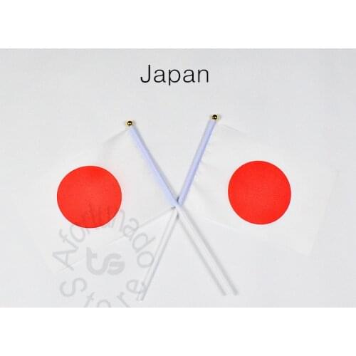Japan 14*21cm flag Banner meet Parade party hand waving National flag Home Decoration flag banner