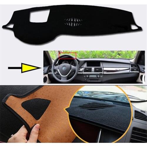 Interior Dashboard Carpet Photophobism Protective Pad Mat For BMW X5 2008-2013