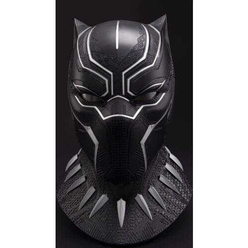 1:1 Panther Collectible Helmet Wearable w/Display Stand Eye Lights Touch Control