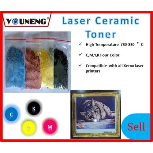 800 degree high temperature color ceramic toner powder Compatible For Ricoh and Xerox model vitrotype Print