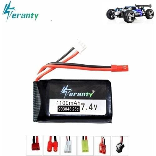 7.4V 1100mah LiPo Battery For Wltoys V353 A949 A959 A969 A979 k929 7.4v Battery For Remote Control Toys Cars Helicopters 903048