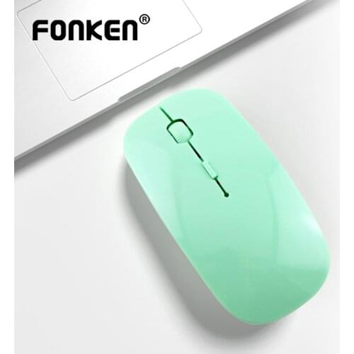 FONKEN Wireless Mouse 2.4G Receiver PC Mouse For Samsung Laptop Computer 1600 DPI USB Mouse Cordless MousTablet Accessories