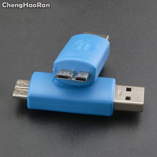 ChengHaoRan USB 3.0 Male A To Micro USB Male B Converter USB To Micro-USB Adapter Connector For PC Laptop For Samsung Note 3 S5