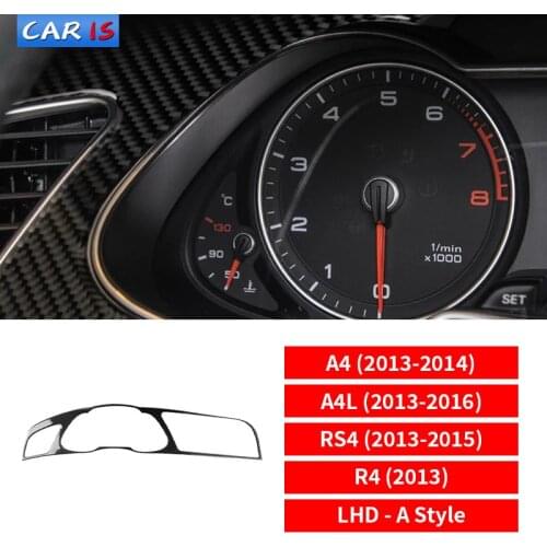 Interior Carbon Fiber Car Dashboard Instrument Panel Screen Protective Trim sticker Car Styling Accessories For Audi A4 A5 RS4