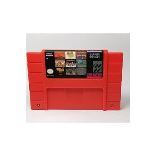 Super 100 in 1 Video Game Cartridge With Games Castlevania Dracula X IV Contra III Final Fight 3 Hagane Mega Man 7 Tetris