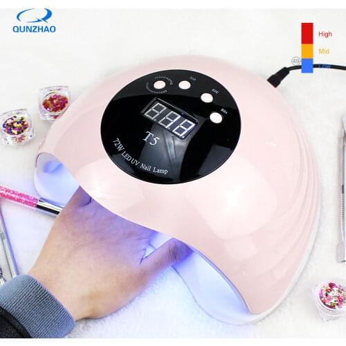 T5 Lamp For Nails Uv Led 72w LED Nail Lamp For Gels Polish Sun Light Nail Dryer 36 Leds Manicure Nail Art Tool Equipment