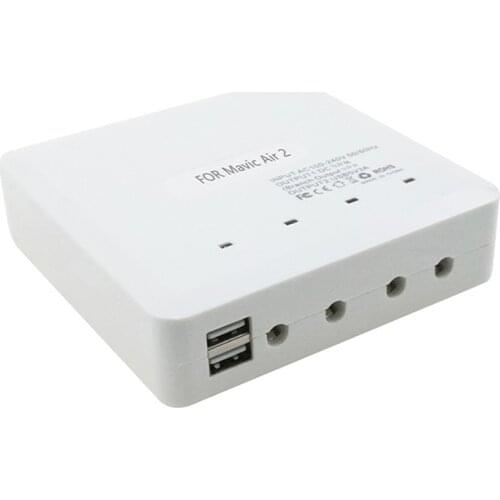 Mini Battery Charger Four Batteries Charging Hub USB Interface for DJI Mavic Air 2 Drone Remote Control Mobile Phone