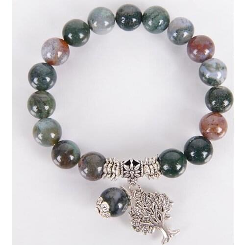 Chakra Natural Stone India Carnelian stone Bracelets Tree of Life Bracelet Mala Beads Reiki Healing Meditation Energy Bangles