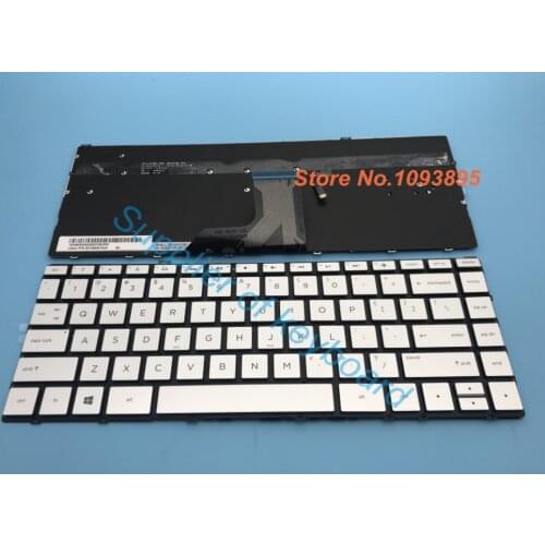 NEW English keyboard For HP Spectre x360 13-W010CA 13-W013DX 13-W020CA 13-W023DX Laptop English Keyboard Silver Backlit