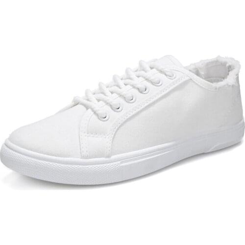 2021 Spring Autumn New Casual Breathable Shoes Men Non-slip Lace-up Shoe Male All-match Comfortable Flat Solid Color Men Shoes