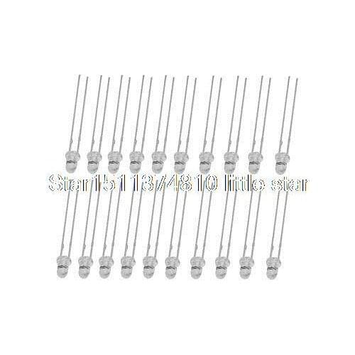 3mm Dia Clear Round Multi Colors Emitting Diode Light LED Lamp 100 Pcs