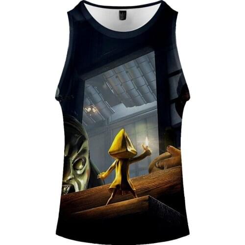 Little Nightmares Vest Sleeveless Men Casual Sports Vests Streetshirt Horror Adventure Game 3D Print Summer Fitness Vest Tops