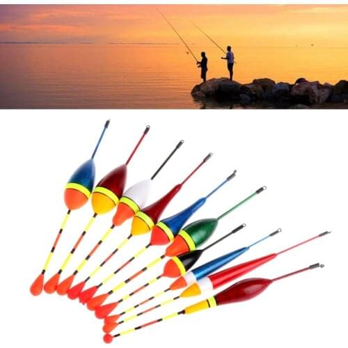 10pcs Carp Fishing Floats Set Buoy Bobber Stick For Fish Tackle Vertical