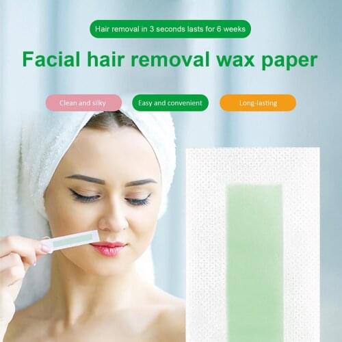 24 PCS Hair Removal Wax Strips Roll Face Skin Friendly Wax Strip Paper Beauty Tool Leg Body Facial Hair Women Men