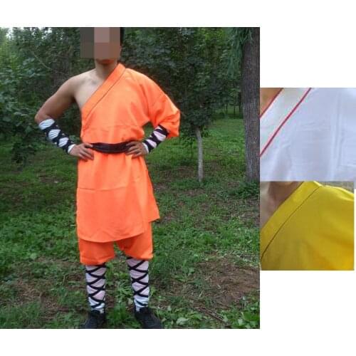 3color kids&adult shaolin Monks clothing Buddhist wushu Martial arts uniforms robe abbot kung fu suits