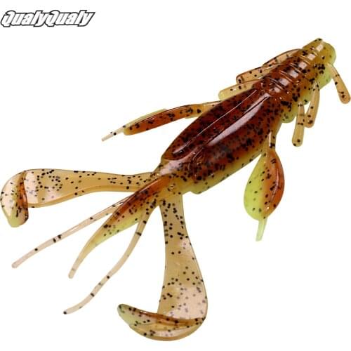 5pcs/set 10cm 10.6g Craw Fishing Lures Shrimp Soft Lure Fishing Bait Wobblers Bass Lures Soft Silicone Bait