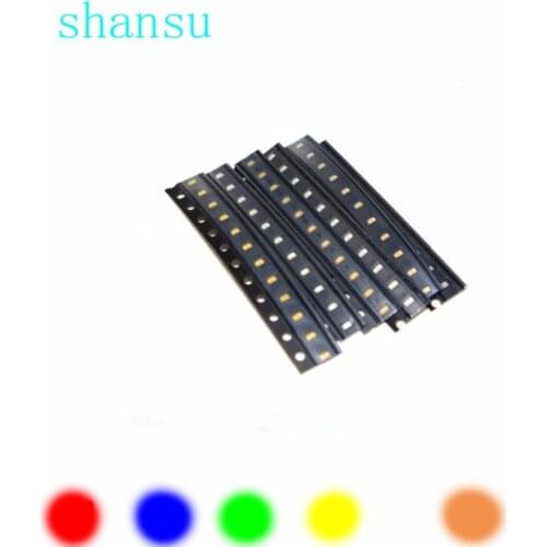 6 Values x20pcs =120pcs (120pcs/lot) 0805 SMD LED Kits Red Yellow Blue Emerald Green Orange White 6 colors each 20pcs