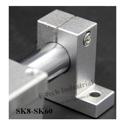 8 pcs/lot 16mm Linear Rail Support SK16 CNC Linear Shaft Holder Vertical Shaft Support CNC Linear Motion Bracket