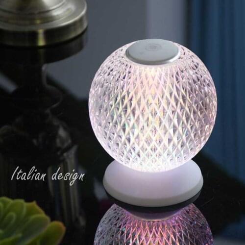 USB Diamond Table Lamp Acrylic Decoration Light for Bar Bedroom Bedside Coffee Crystal LED Desk Lamps Gift Night Lights Lighting