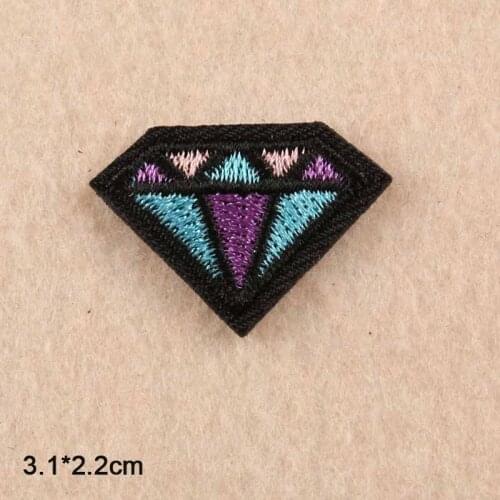 Diamond Iron On Patches Embroidered Clothes Patch For Clothing Clothes Stickers Garment Big Discount For Wholesale