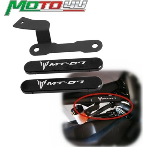 Aluminum Motorcycle Passenger Footpeg Removal Delete Kit Footrest Removal Modified For YAMAHA MT07 MT-07 FZ07 2014-2017