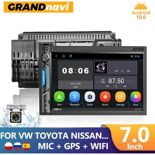 GRANDnavi 2din Android GPS Radio Car Multimedia Player 7inch Screen Autoradio 2 Din Universal For VW Toyota Nissan Hyundai Lada