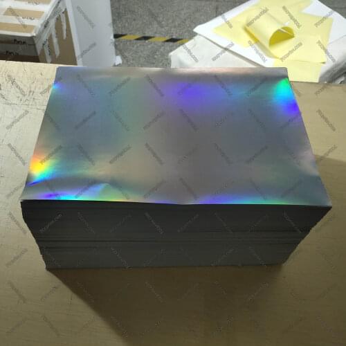 Free Shipping Hologram Eggshell Sticker A4 Size Paper Sheet 10/100/200pcs