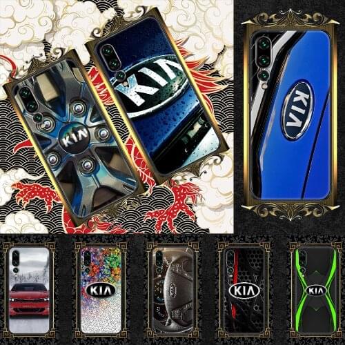 KIA Logo car Phone case For Huawei P Mate P10 P20 P30 P40 10 20 Smart Z Pro Lite 2019 black trend shell luxury cover soft
