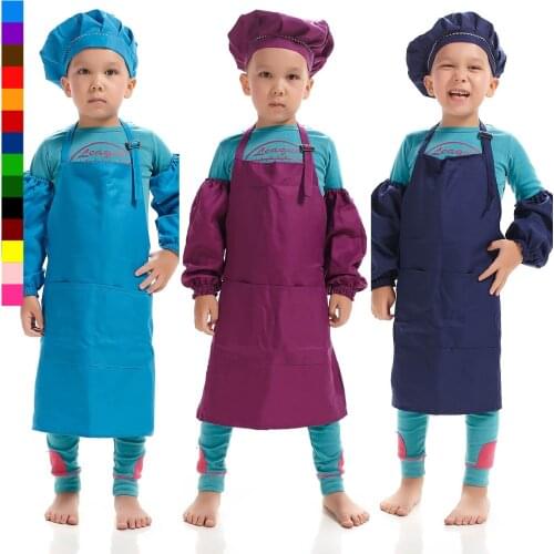 Children Chef Uniform Set Food Service Hats Gloves Cooking Aprons for Children Kitchen Cosplay Halloween Party Costume