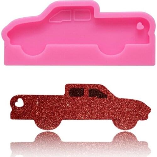 DIY Car Keychain Cake Decor Baking Silicone Mold Jewelry Fillings Accessory Charms Handmade Epoxy Resin Cabochon Mould Craft