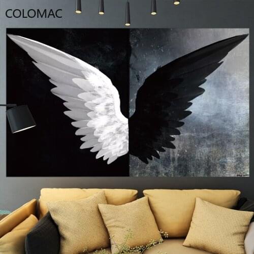 Colomac Custom 3D Angel Wings KOL Photo Background Wallpaper Milk Tea Shop Clothing Store Pastoral Style Mural Drop Shopping